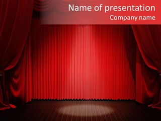 Curtain Background PowerPoint Template