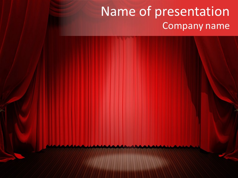 Curtain Background PowerPoint Template
