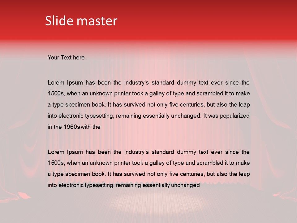 Curtain Background PowerPoint Template