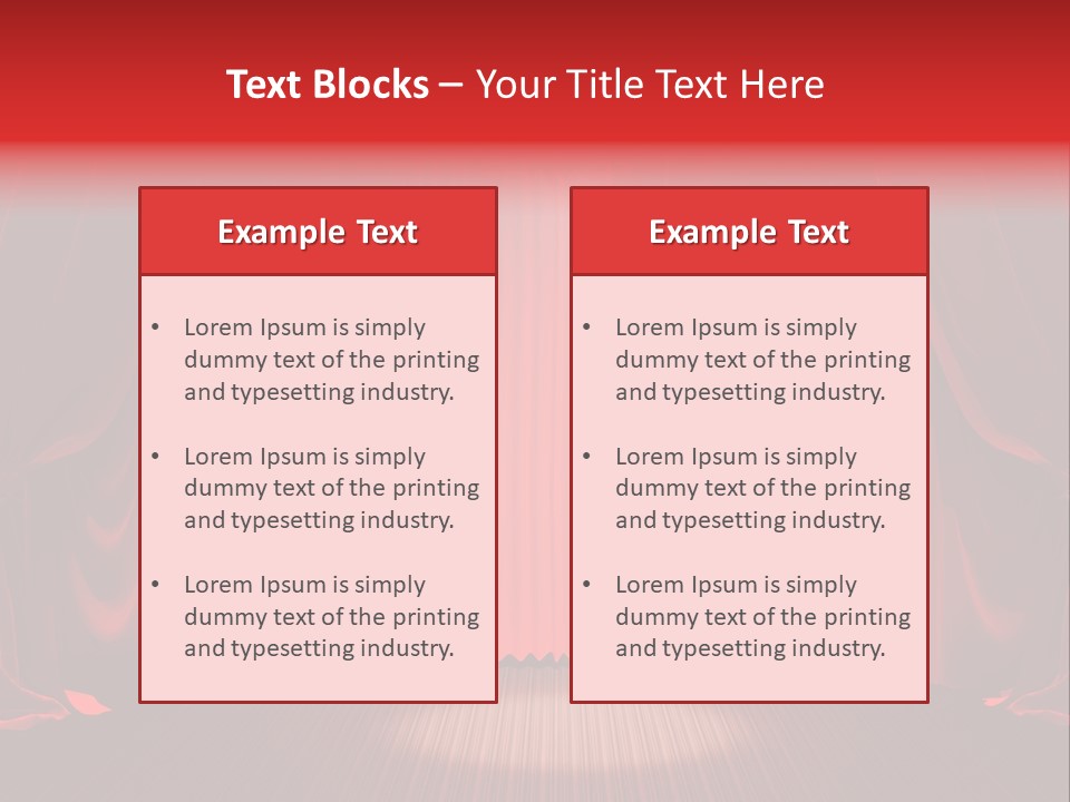 Curtain Background PowerPoint Template