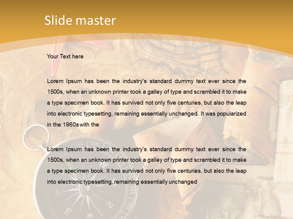 Spiral Antique Frigate PowerPoint Template