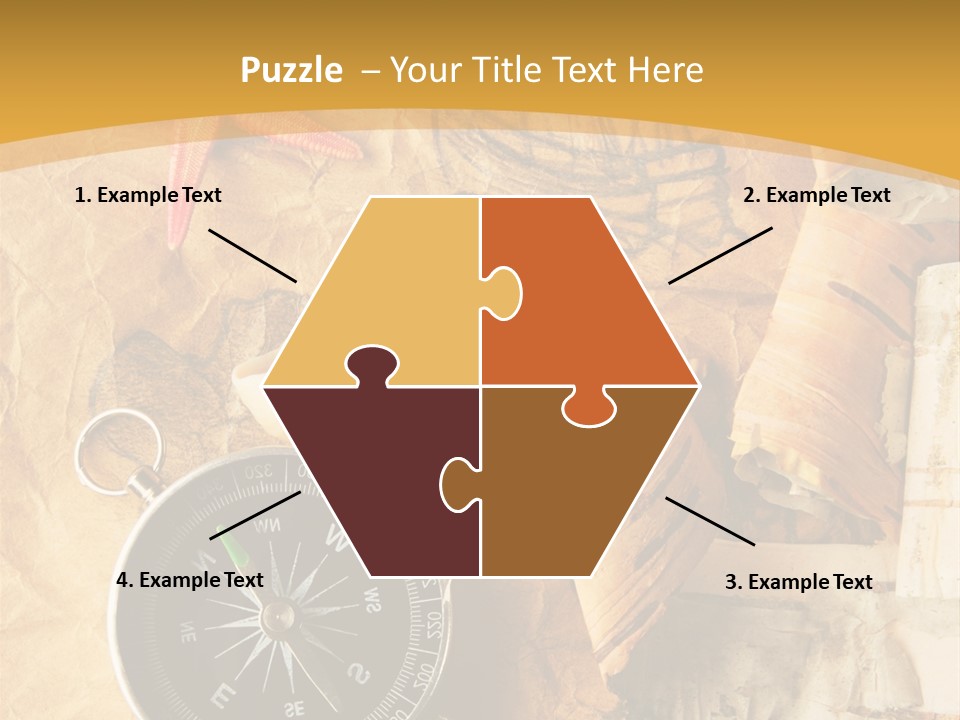 Spiral Antique Frigate PowerPoint Template