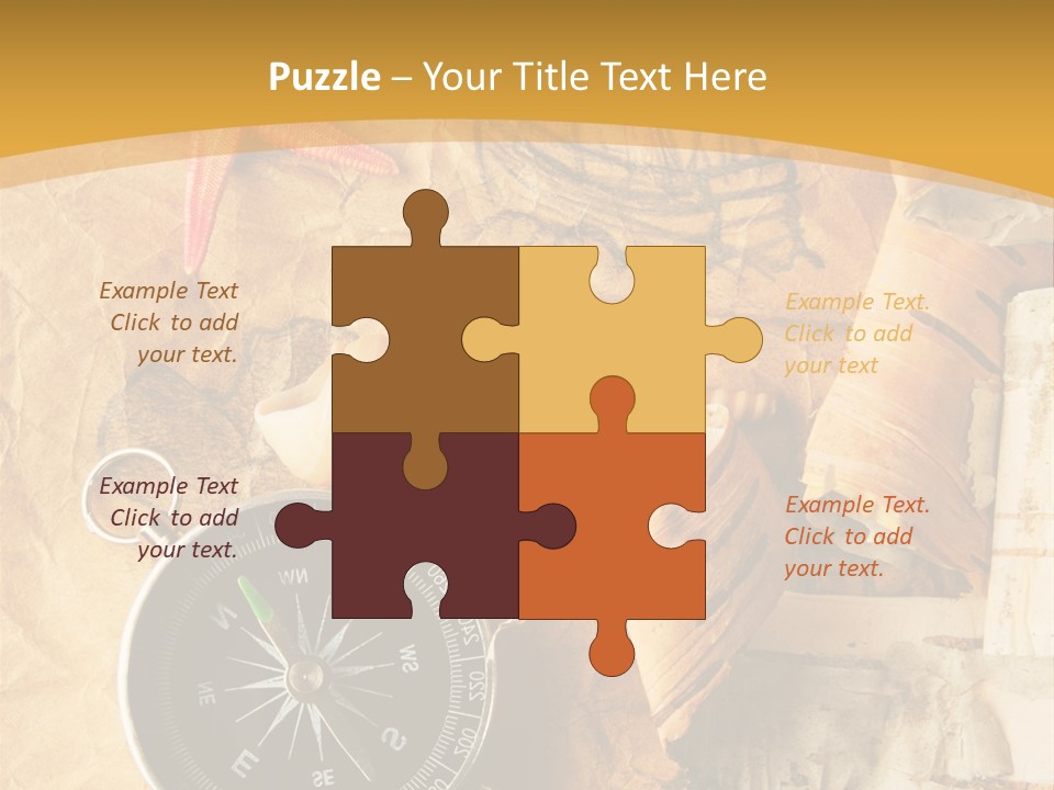 Spiral Antique Frigate PowerPoint Template