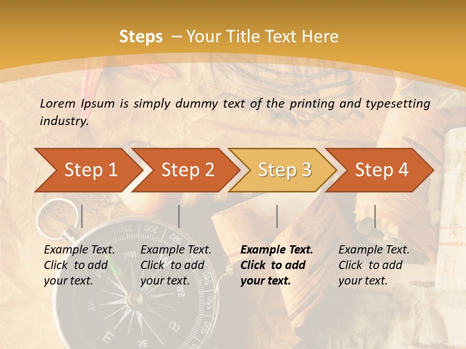 Spiral Antique Frigate PowerPoint Template