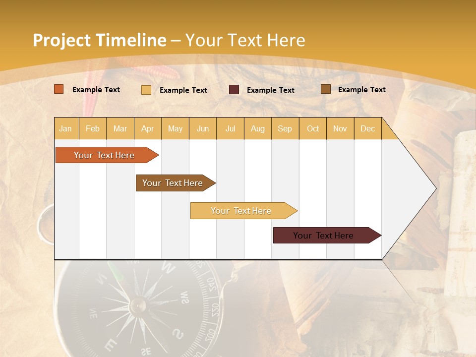 Spiral Antique Frigate PowerPoint Template
