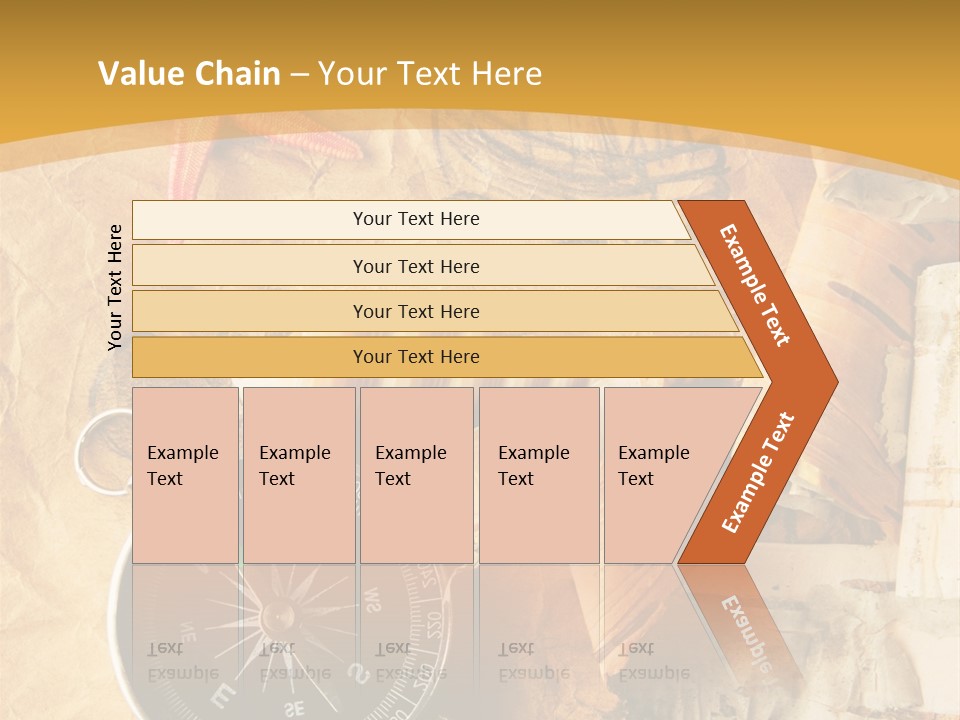Spiral Antique Frigate PowerPoint Template