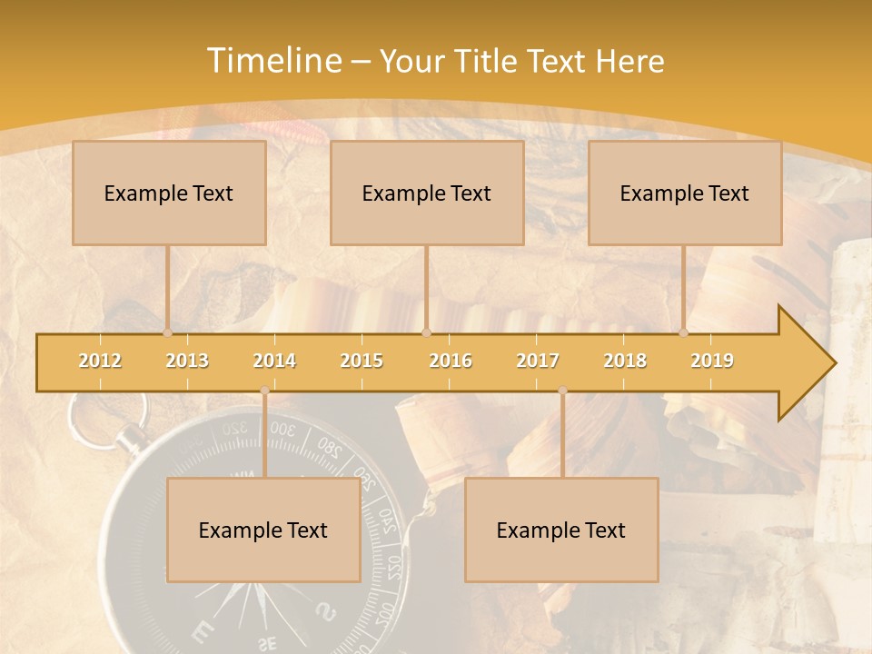 Spiral Antique Frigate PowerPoint Template
