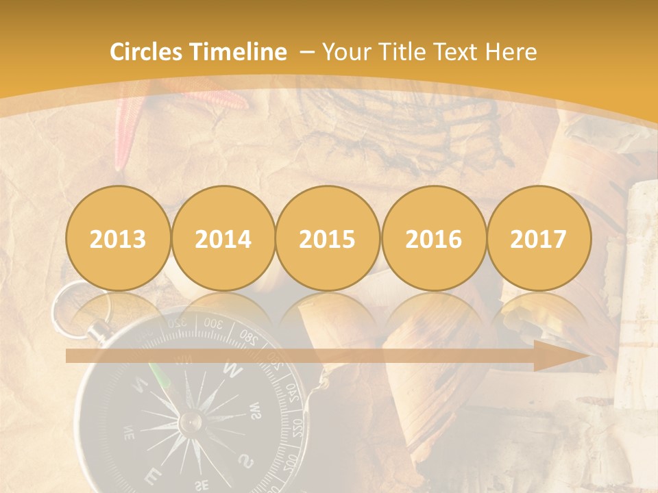 Spiral Antique Frigate PowerPoint Template