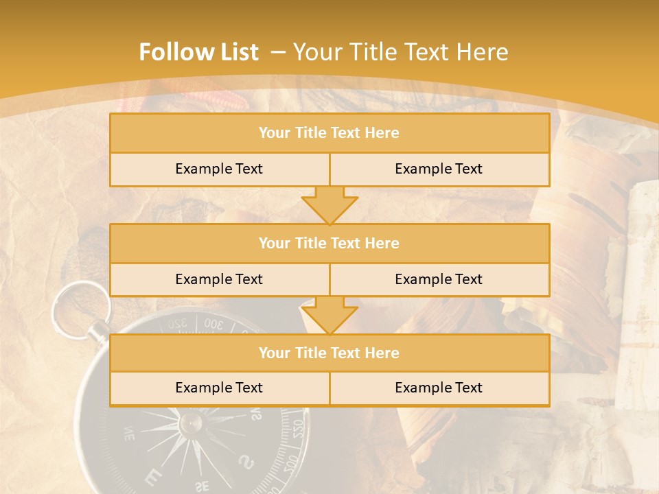 Spiral Antique Frigate PowerPoint Template