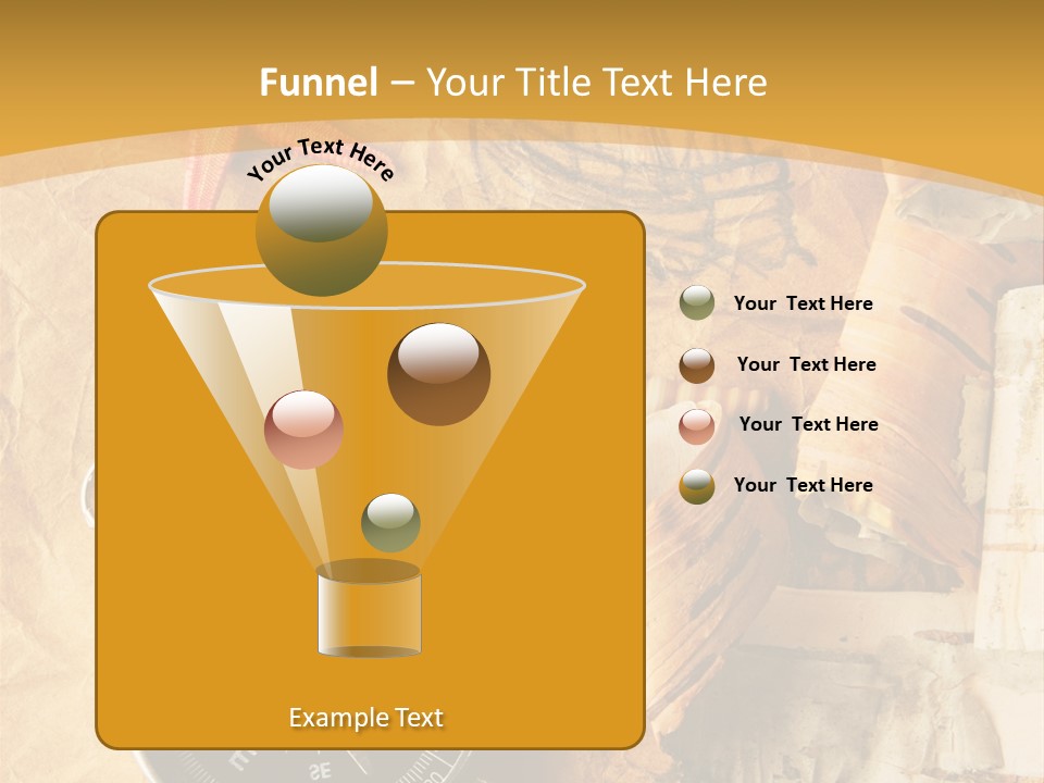 Spiral Antique Frigate PowerPoint Template
