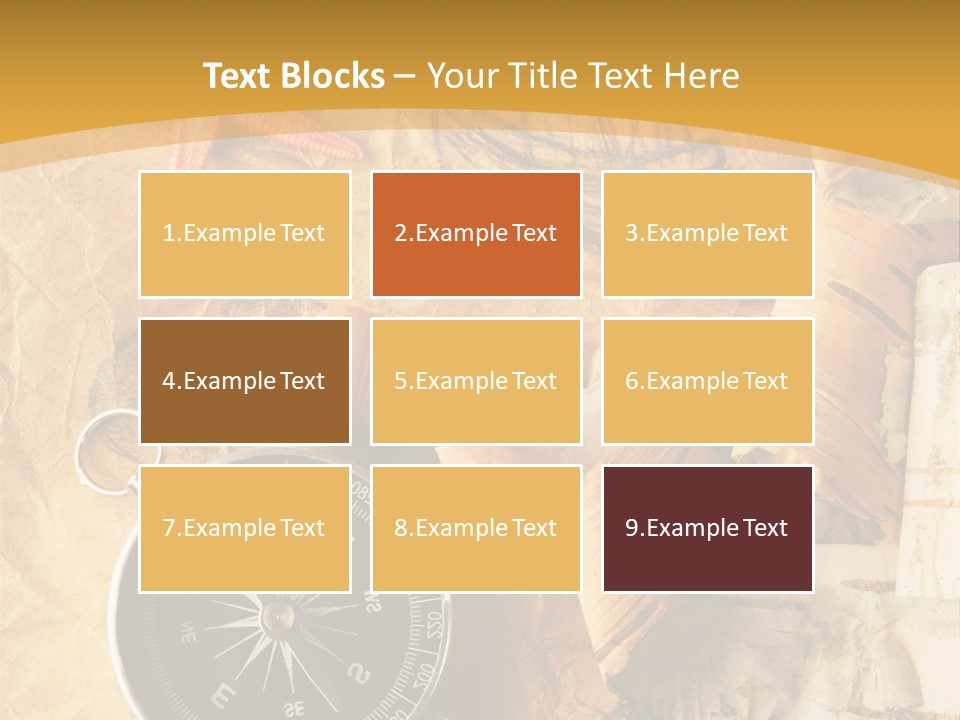 Spiral Antique Frigate PowerPoint Template