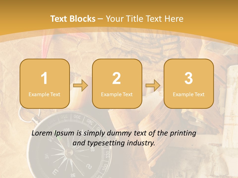 Spiral Antique Frigate PowerPoint Template