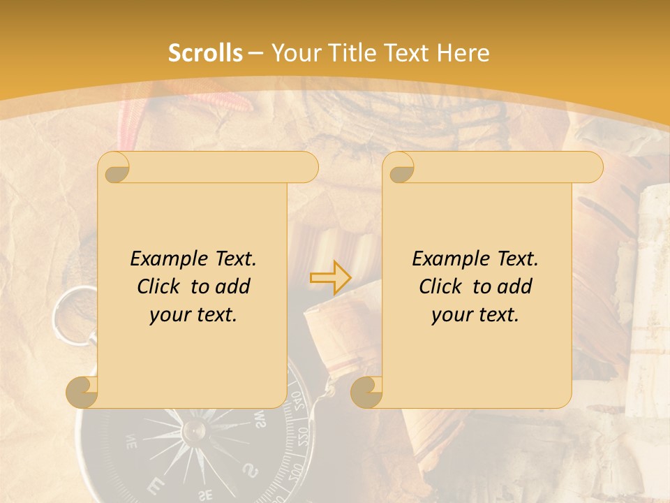 Spiral Antique Frigate PowerPoint Template