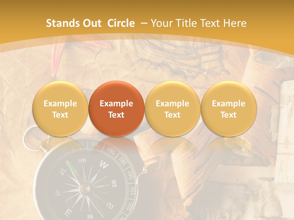 Spiral Antique Frigate PowerPoint Template