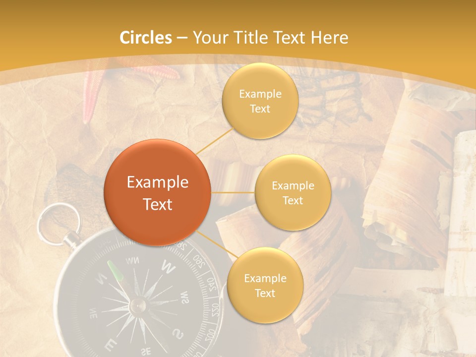 Spiral Antique Frigate PowerPoint Template