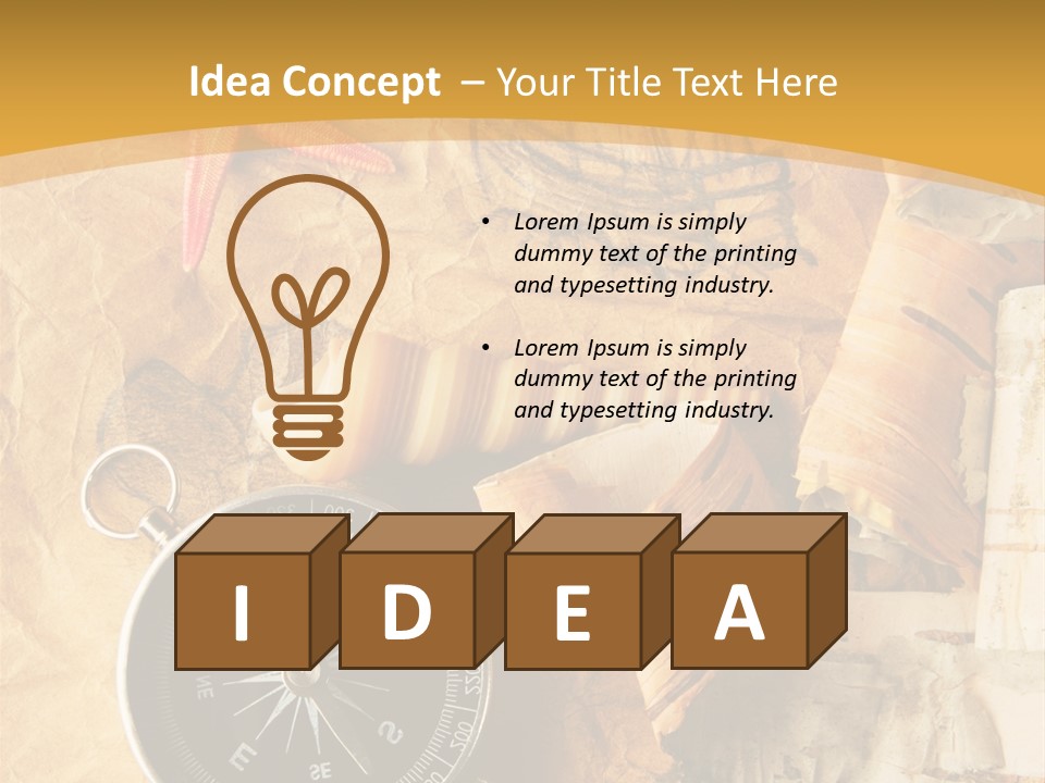 Spiral Antique Frigate PowerPoint Template