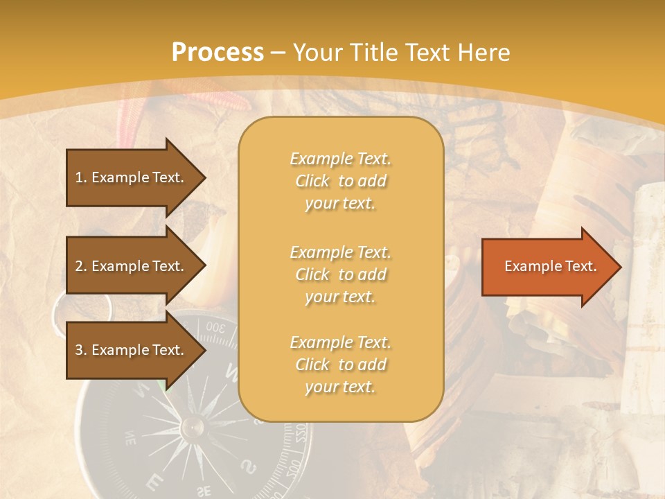 Spiral Antique Frigate PowerPoint Template