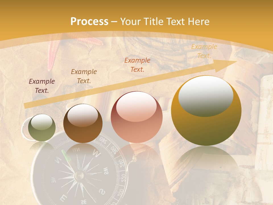 Spiral Antique Frigate PowerPoint Template