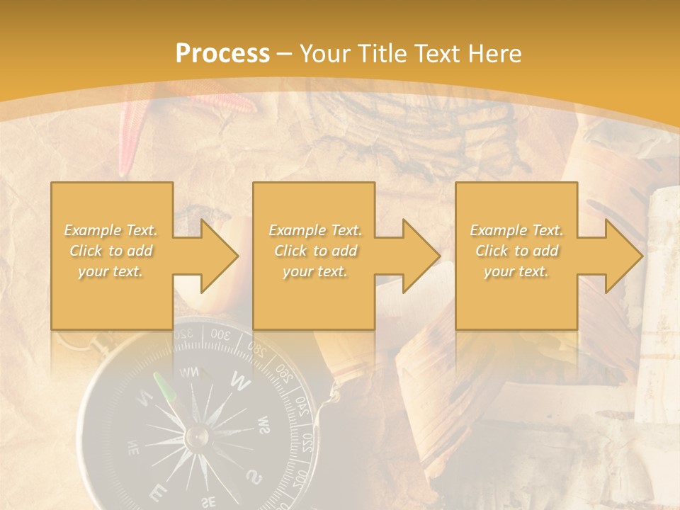 Spiral Antique Frigate PowerPoint Template