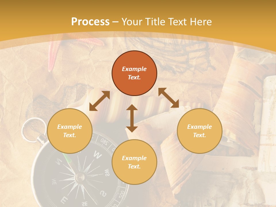 Spiral Antique Frigate PowerPoint Template