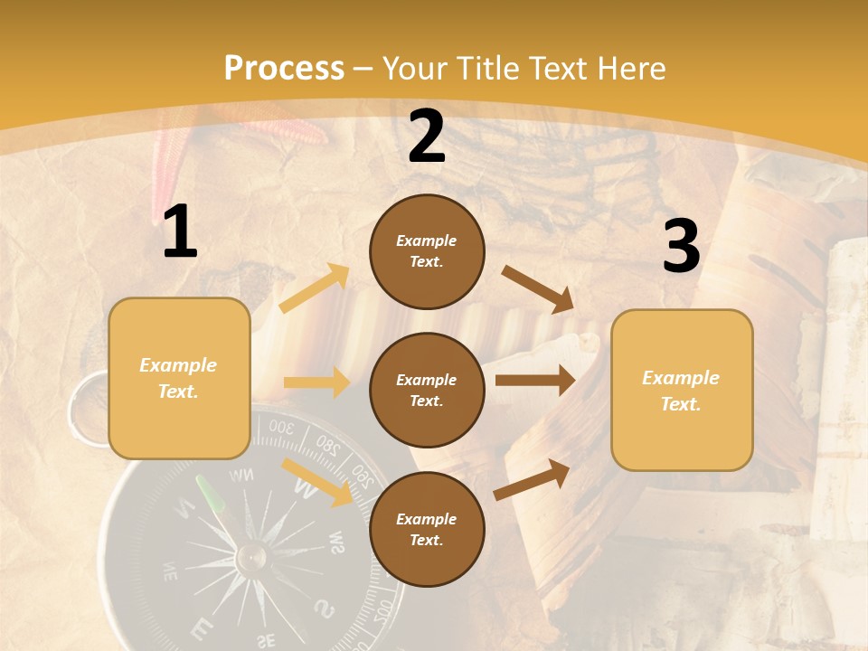 Spiral Antique Frigate PowerPoint Template