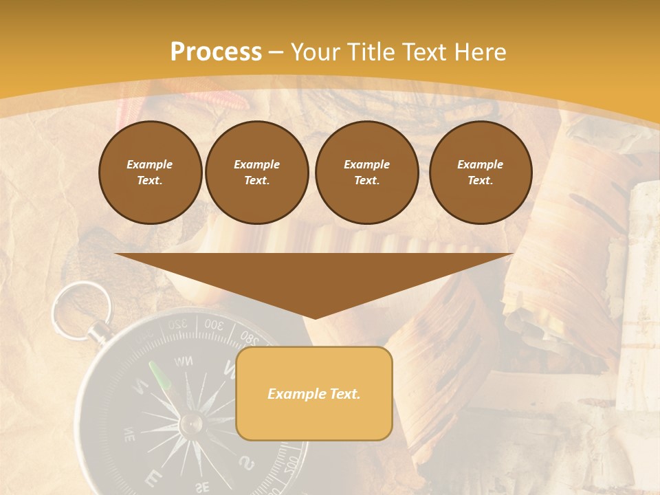 Spiral Antique Frigate PowerPoint Template