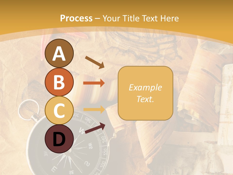 Spiral Antique Frigate PowerPoint Template