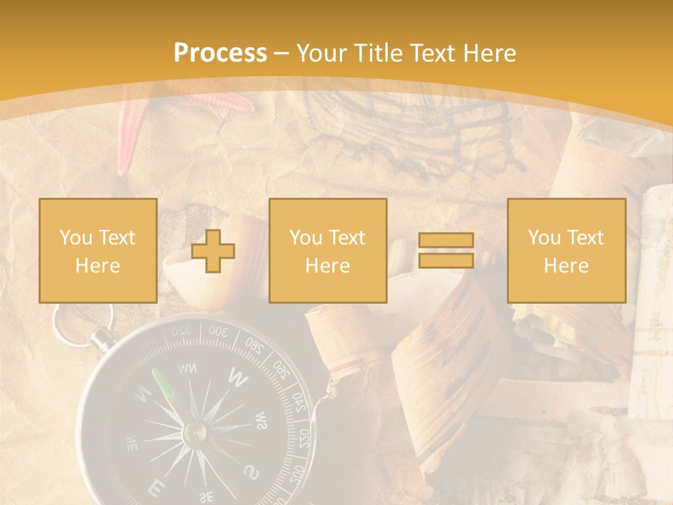 Spiral Antique Frigate PowerPoint Template