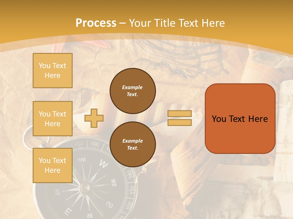 Spiral Antique Frigate PowerPoint Template