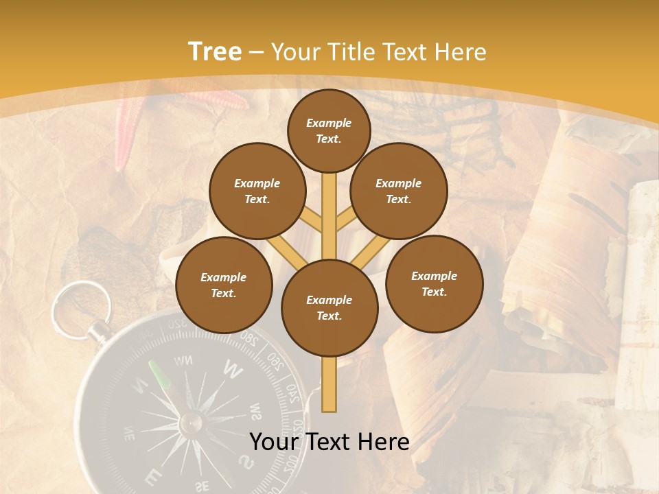 Spiral Antique Frigate PowerPoint Template