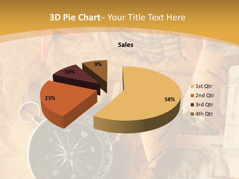 Spiral Antique Frigate PowerPoint Template