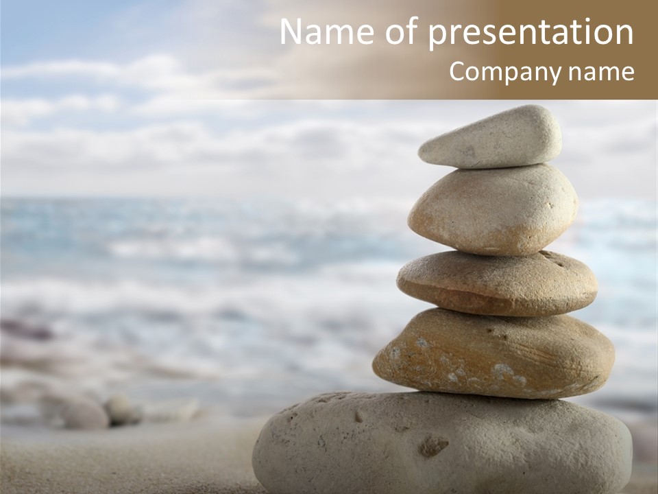 Beach Stones PowerPoint Template