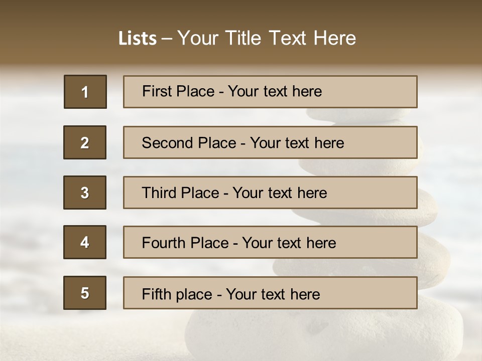 Beach Stones PowerPoint Template