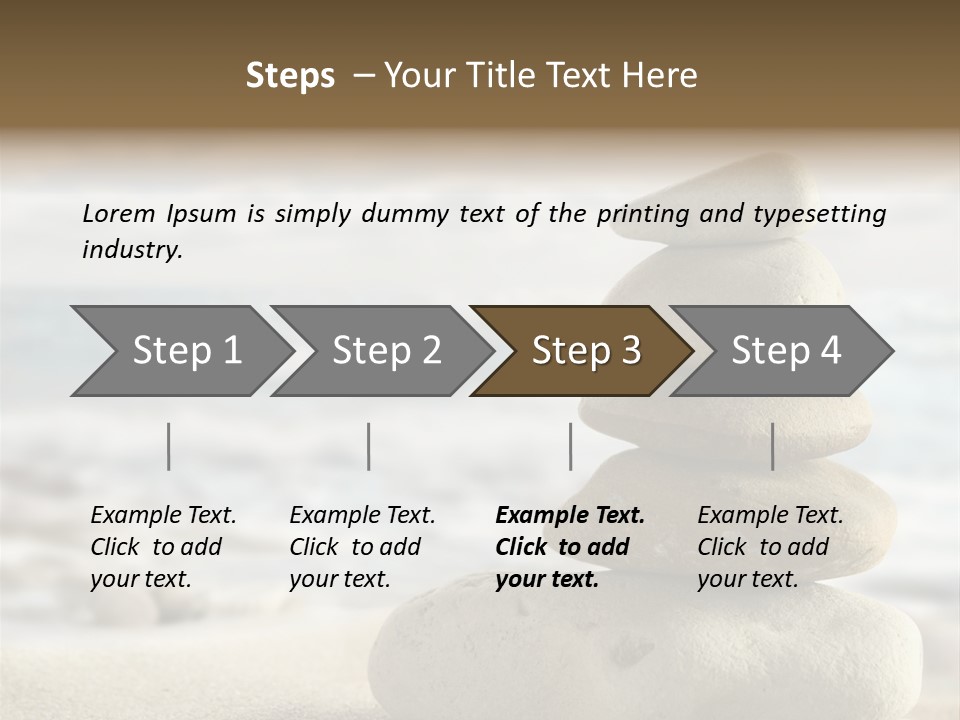 Beach Stones PowerPoint Template