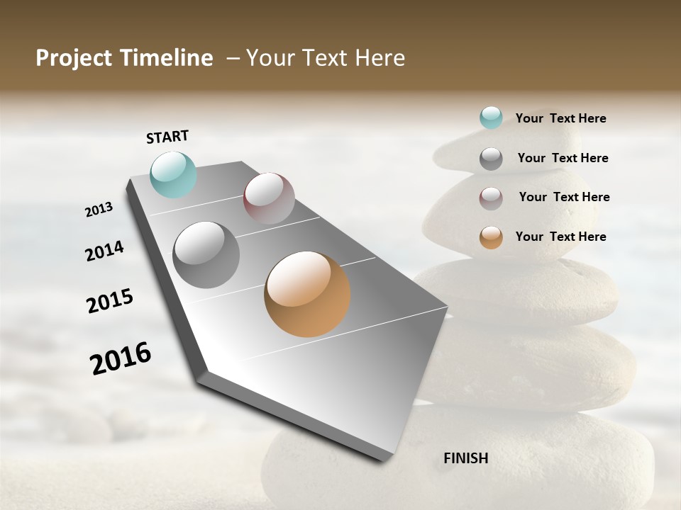 Beach Stones PowerPoint Template