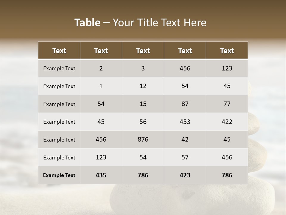 Beach Stones PowerPoint Template