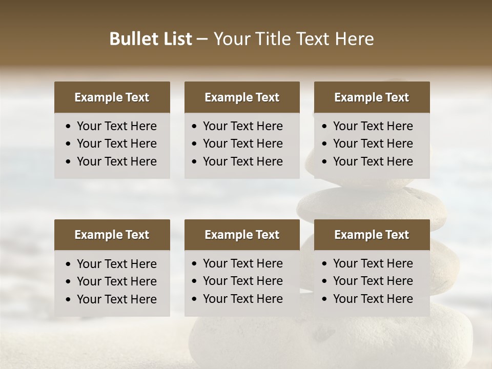 Beach Stones PowerPoint Template