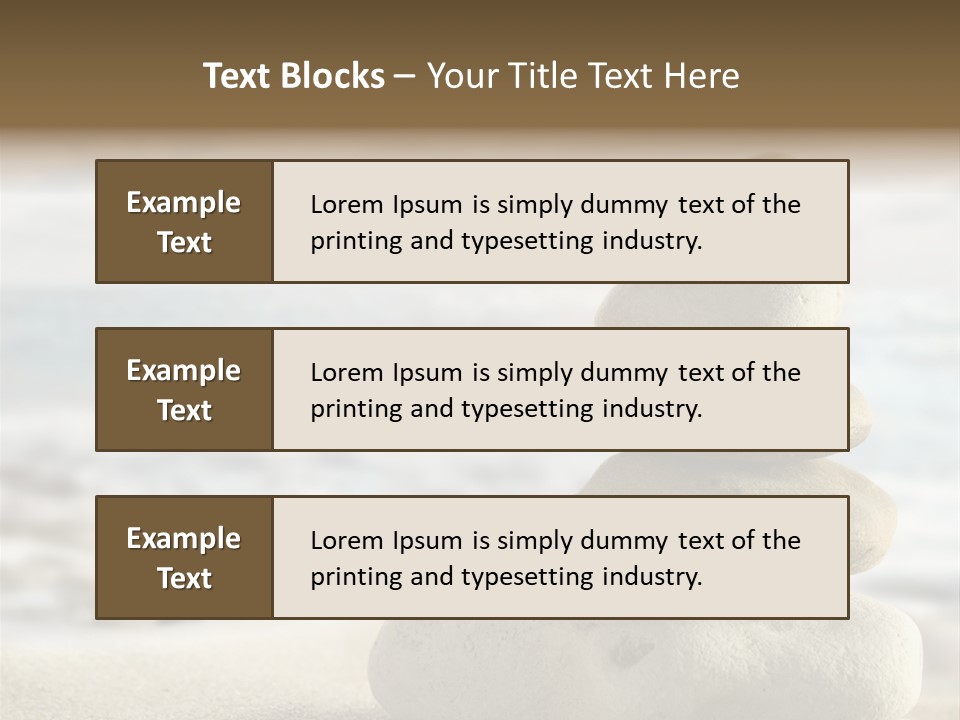 Beach Stones PowerPoint Template