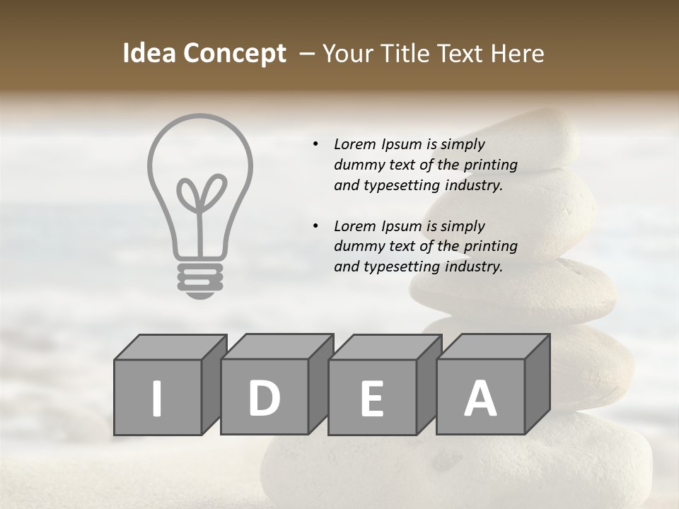 Beach Stones PowerPoint Template