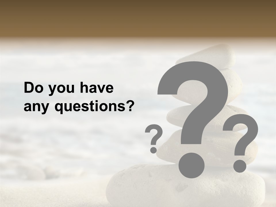 Beach Stones PowerPoint Template