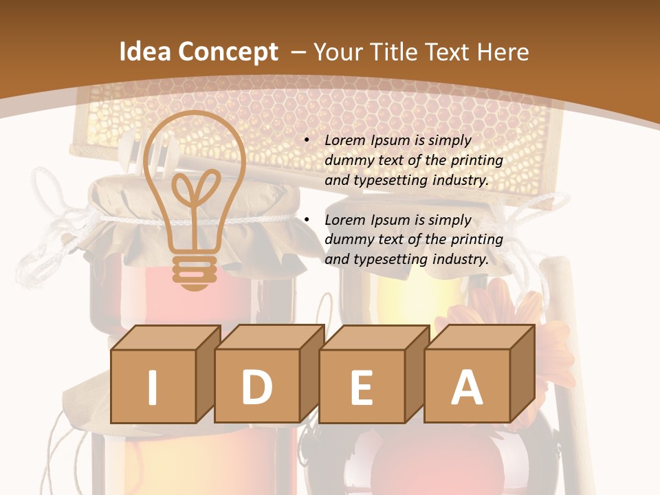 Jar Sweet Healthy PowerPoint Template