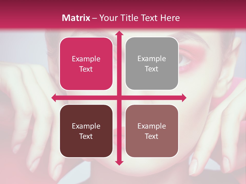 Model Posing Hair PowerPoint Template