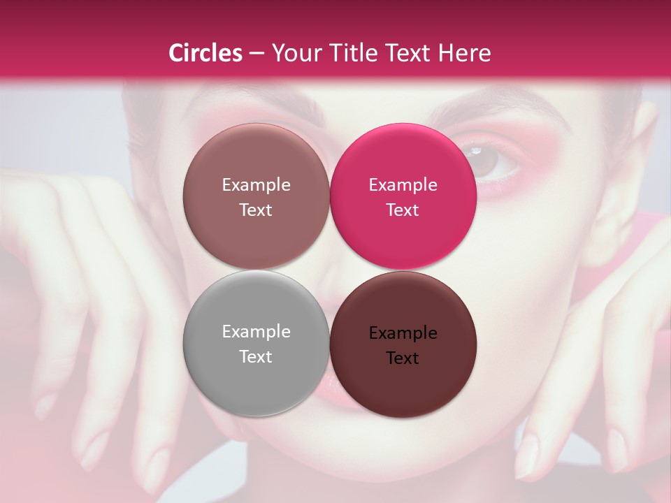 Model Posing Hair PowerPoint Template