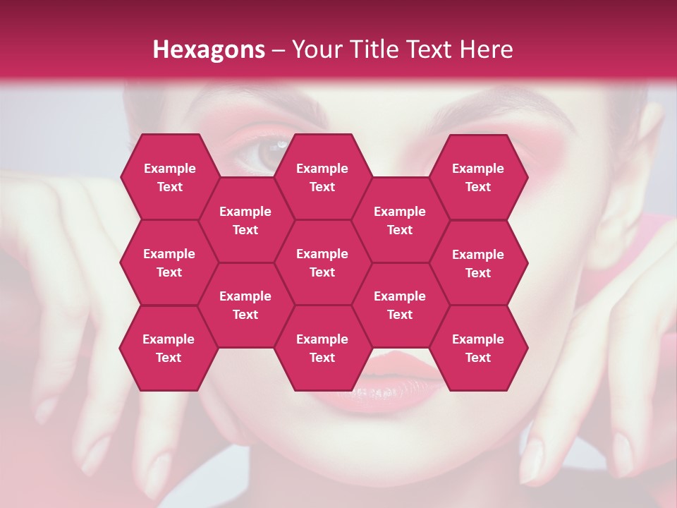 Model Posing Hair PowerPoint Template