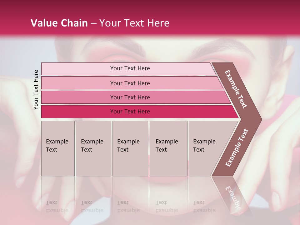 Model Posing Hair PowerPoint Template