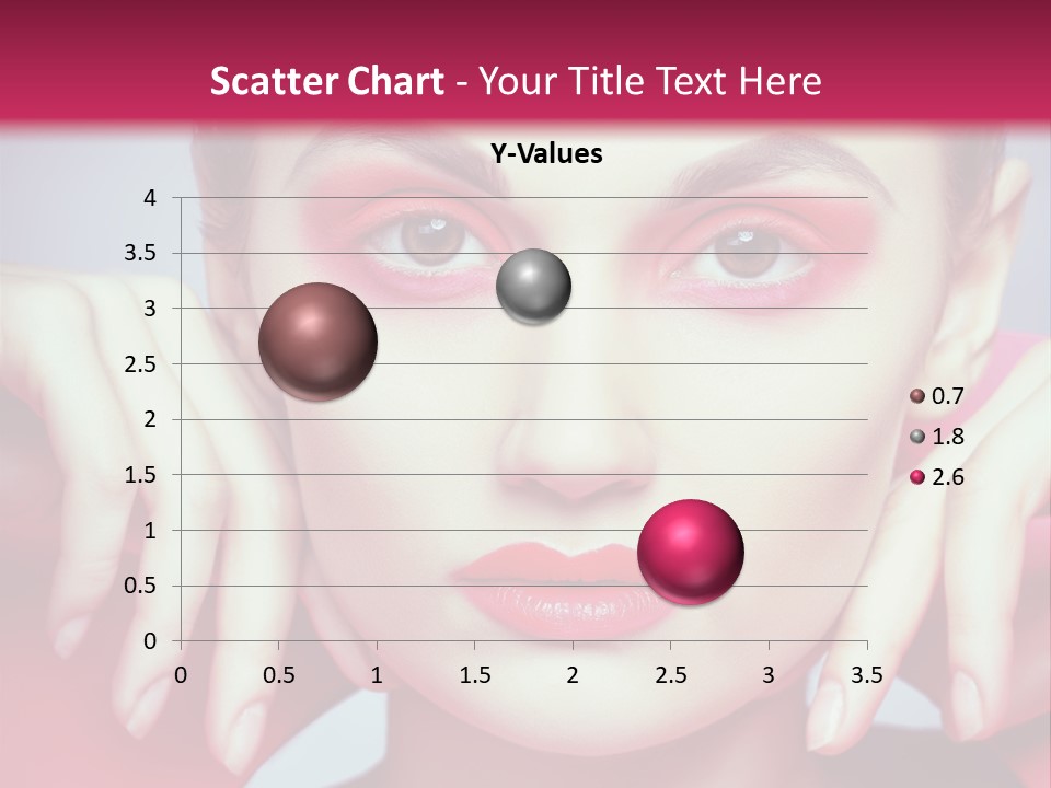 Model Posing Hair PowerPoint Template