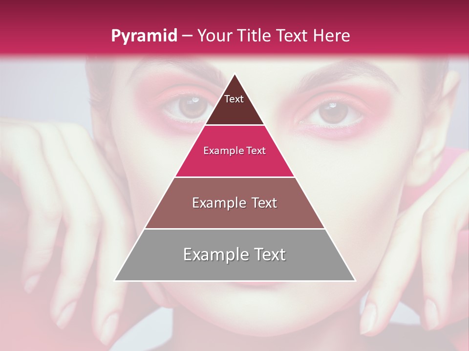 Model Posing Hair PowerPoint Template