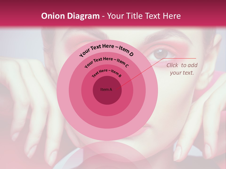 Model Posing Hair PowerPoint Template