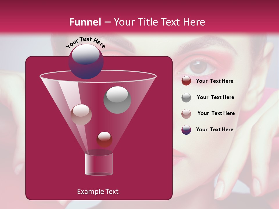 Model Posing Hair PowerPoint Template