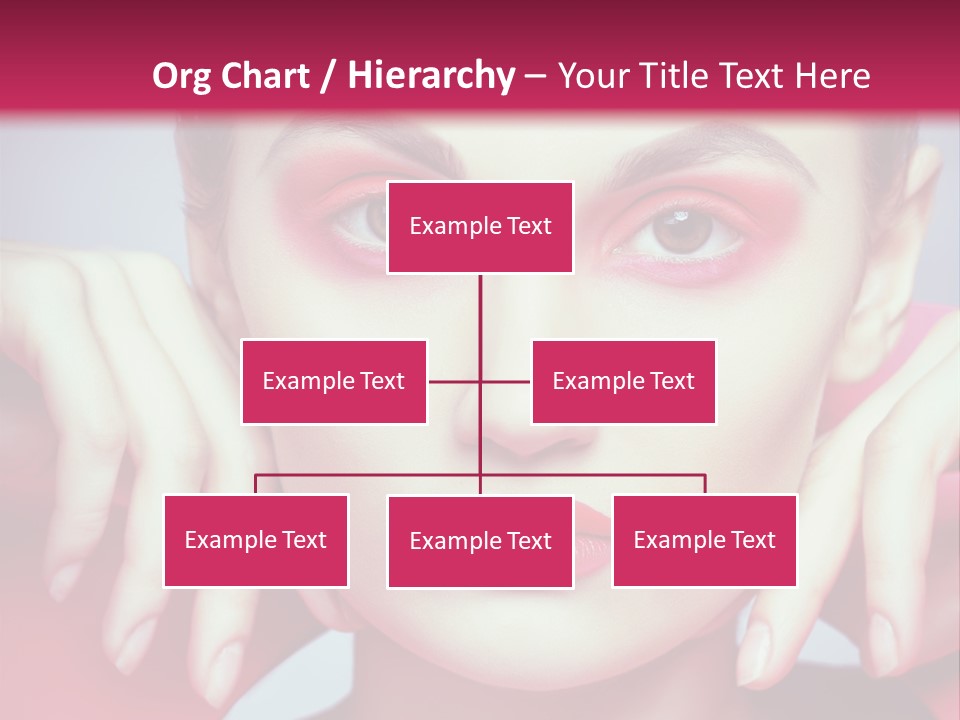 Model Posing Hair PowerPoint Template